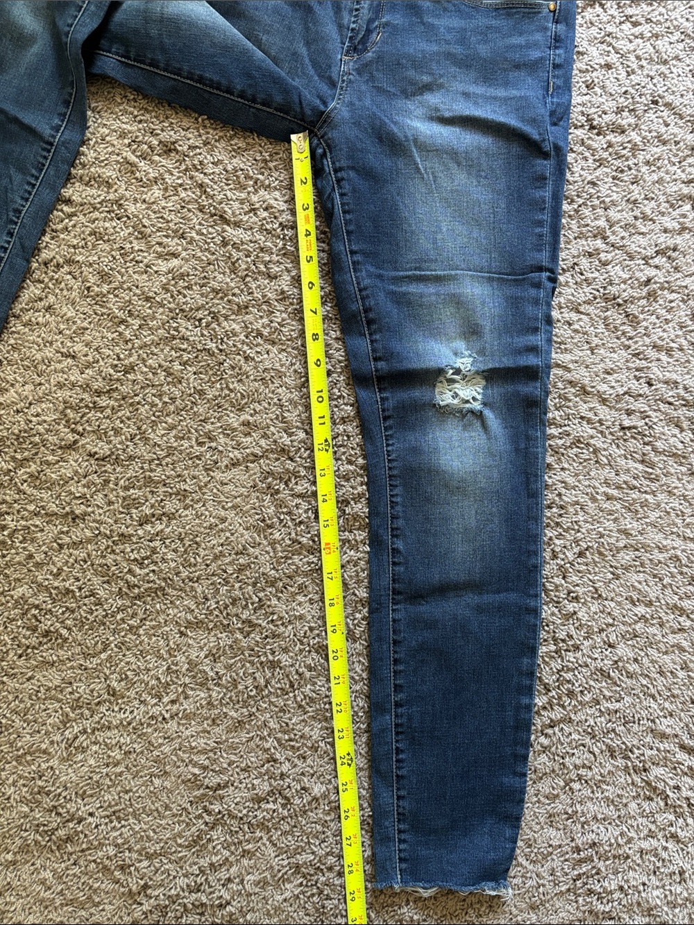 Articles Of Society Indigo Ripped Frayed Hem Jeans - Picture 8 of 16